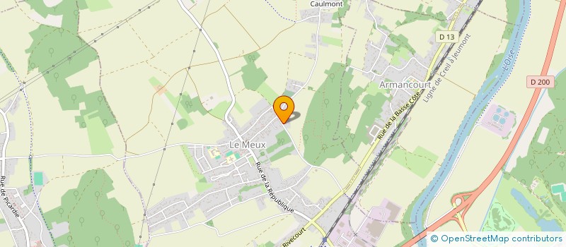 localisation de l'entreprise LDELAHAYE AMENAGEMENT  LE MEUX