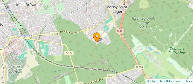 localisation de l'entreprise LDF IMMO  LIMEIL-BREVANNES