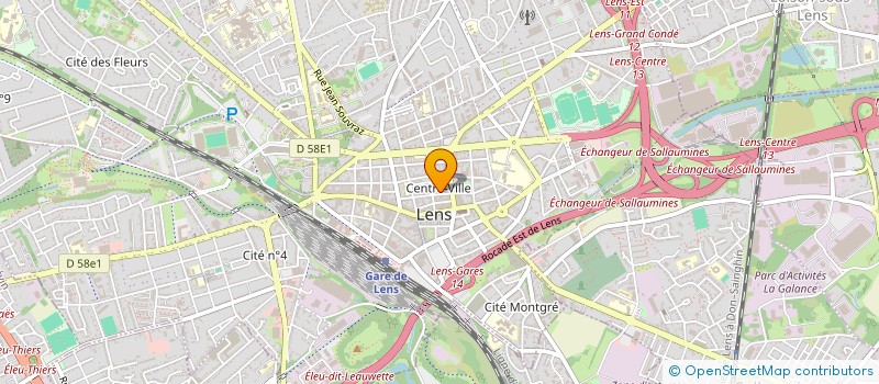 localisation de l'entreprise LDF INVEST  LENS