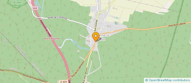 localisation de l'entreprise LDF TRAITEUR à ARBONNE-LA-FORET