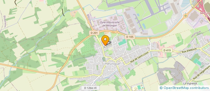 localisation de l'entreprise LDFD  HESINGUE