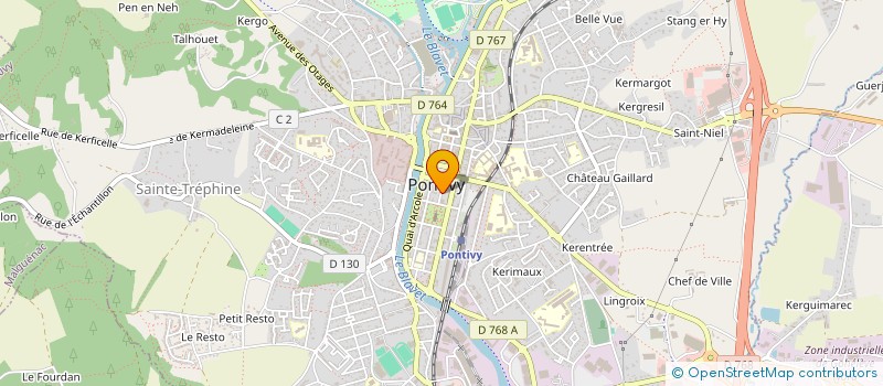 localisation de l'entreprise LDG  PONTIVY