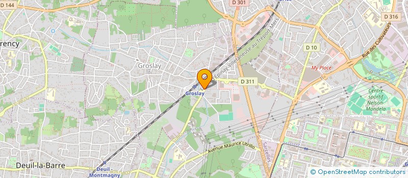 localisation de l'entreprise LDG  GROSLAY