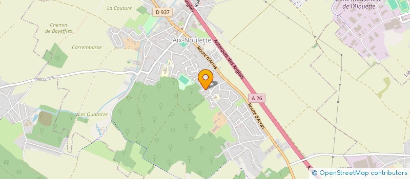 localisation de l'entreprise LDG DES MUGUETS  AIX NOULETTE