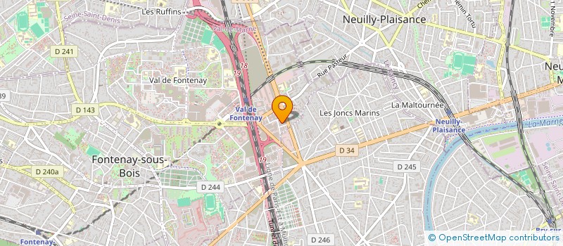 localisation de l'entreprise LDG TOUCH à FONTENAY-SOUS-BOIS
