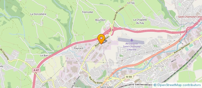 localisation de l'entreprise LDGF à LA TALAUDIERE