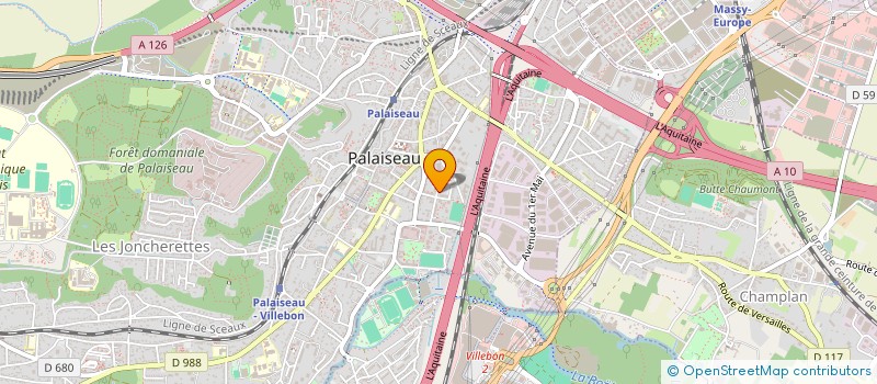 localisation de l'entreprise LDH à PALAISEAU