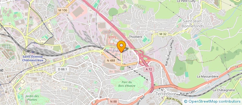 localisation de l'entreprise LDH  SAINT-ETIENNE