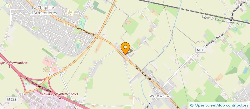 localisation de l'entreprise LDH AGENCEMENT  LA CHAPELLE-D'ARMENTIERES