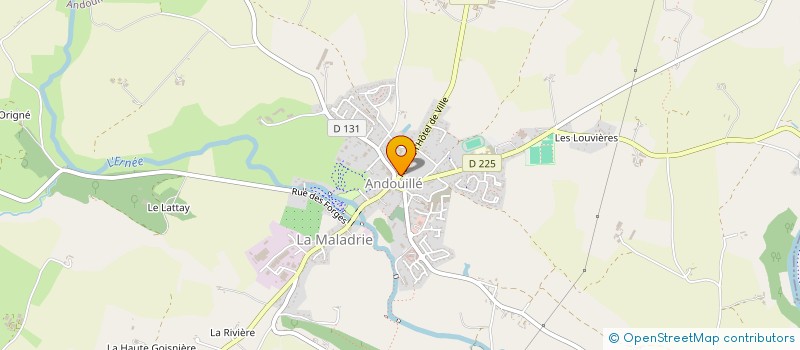 localisation de l'entreprise LDH IMMO  ANDOUILLE