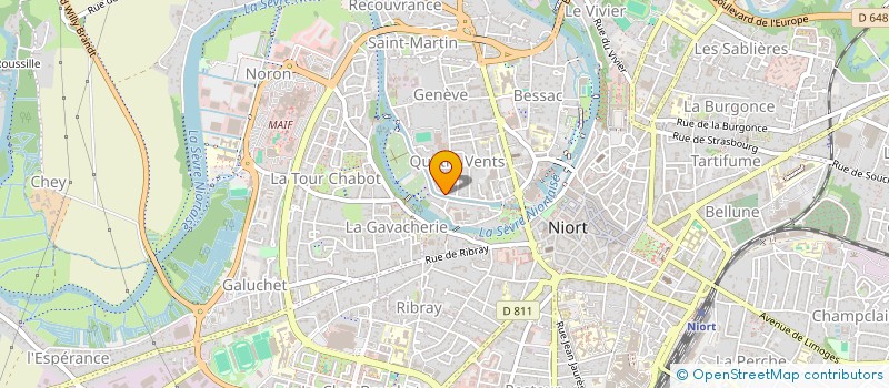 localisation de l'entreprise LDH-IMMO à NIORT