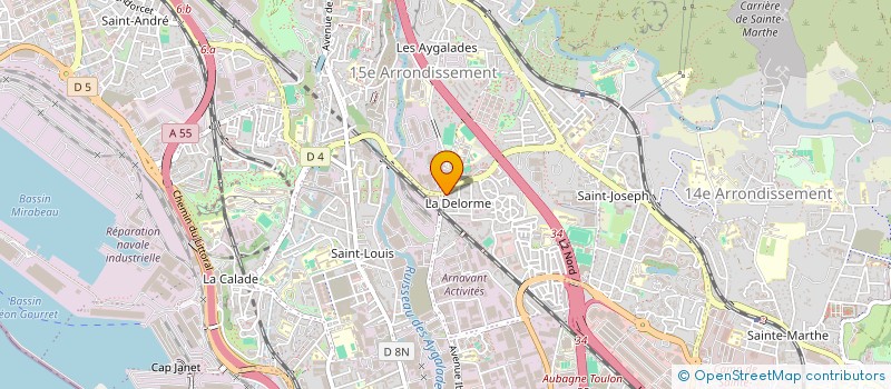 localisation de l'entreprise LDH RENOVATION à MARSEILLE