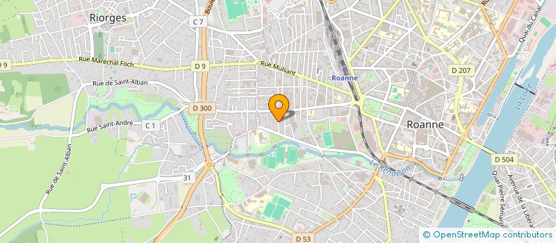 localisation de l'entreprise LDH ROANNE  ROANNE