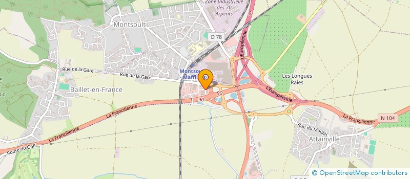 localisation de l'entreprise LDHQ  BAILLET-EN-FRANCE