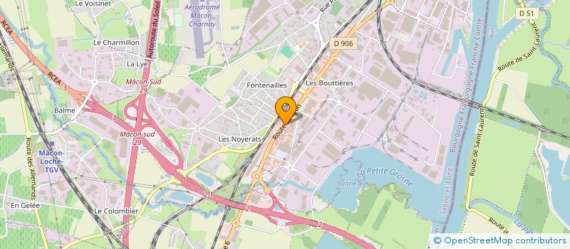 localisation de l'entreprise LDI DISTRIB  MACON