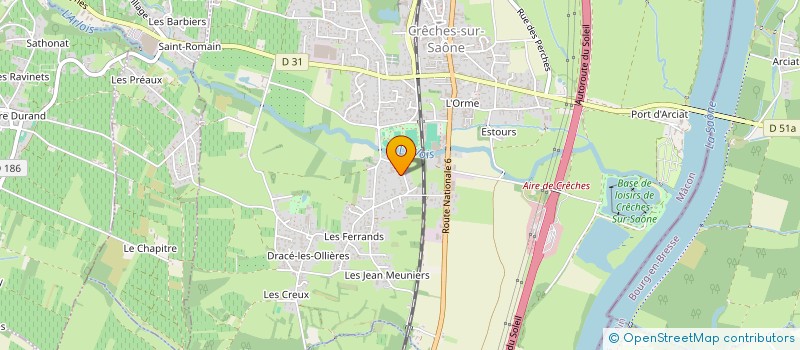 localisation de l'entreprise LDI HOLDING  CRECHES-SUR-SAONE