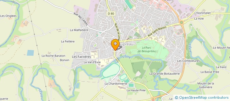 localisation de l'entreprise LDJ à BEAUPREAU-EN-MAUGES