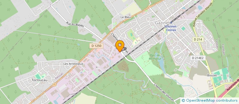 localisation de l'entreprise LDJ  CESTAS