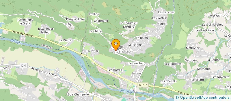 localisation de l'entreprise LDJ92  VERCHAIX