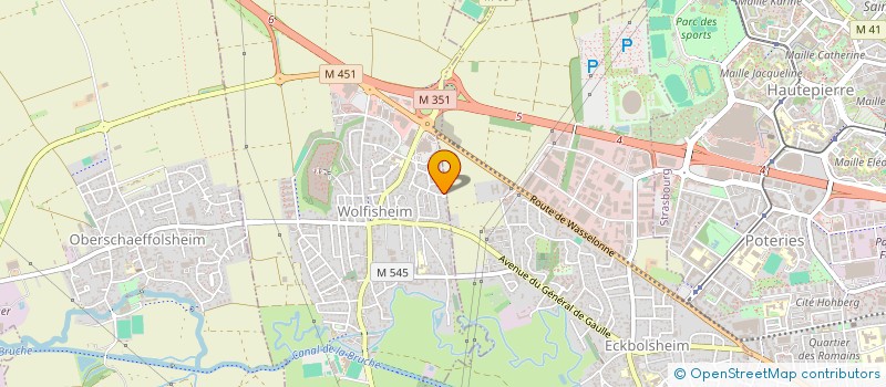 localisation de l'entreprise LDK  WOLFISHEIM