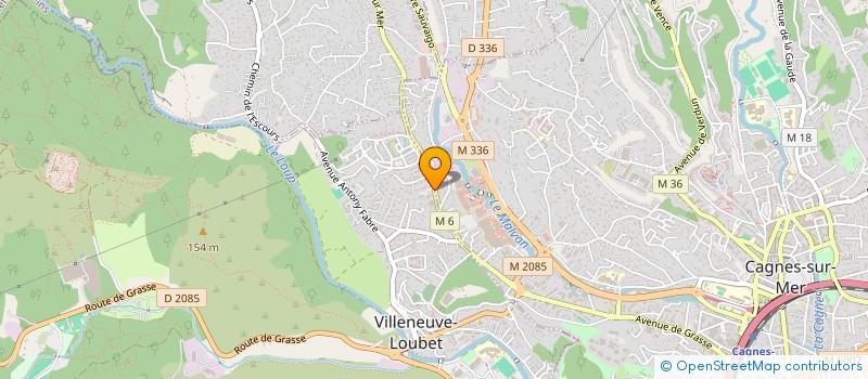 localisation de l'entreprise LDK-IMMO à VILLENEUVE-LOUBET