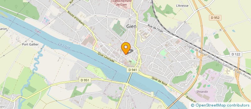 localisation de l'entreprise LDL à GIEN
