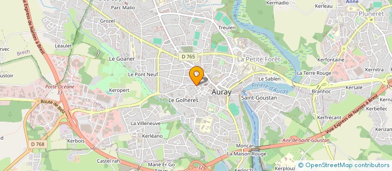 localisation de l'entreprise LDL à AURAY