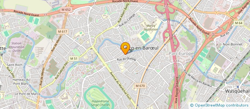 localisation de l'entreprise LDL à MARCQ-EN-BARŒUL