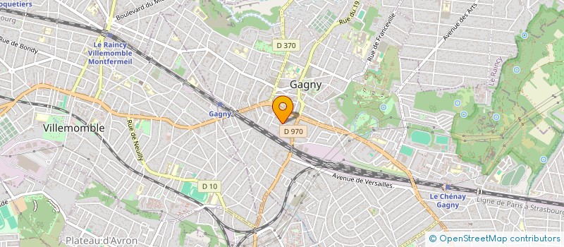 localisation de l'entreprise LDL  GAGNY