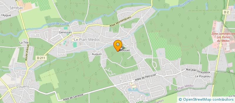 localisation de l'entreprise LDL  LE PIAN MEDOC