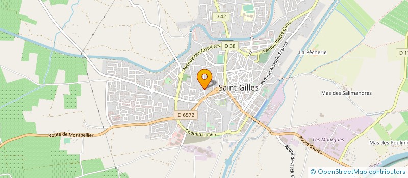 localisation de l'entreprise LDL ELECTRICITE 30  SAINT-GILLES