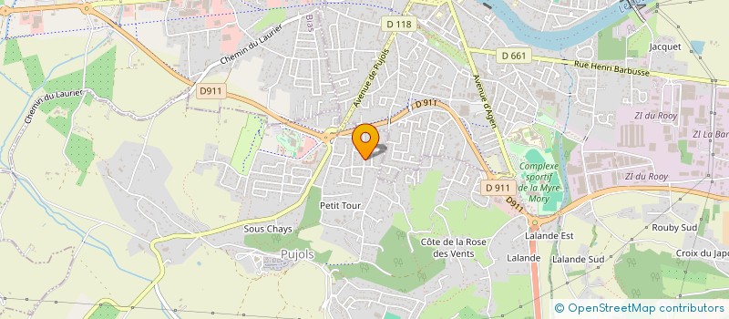 localisation de l'entreprise LDLA  PUJOLS