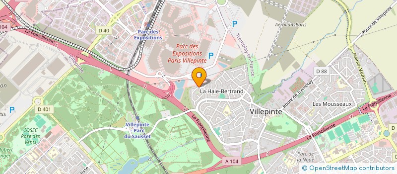 localisation de l'entreprise LDLM à VILLEPINTE