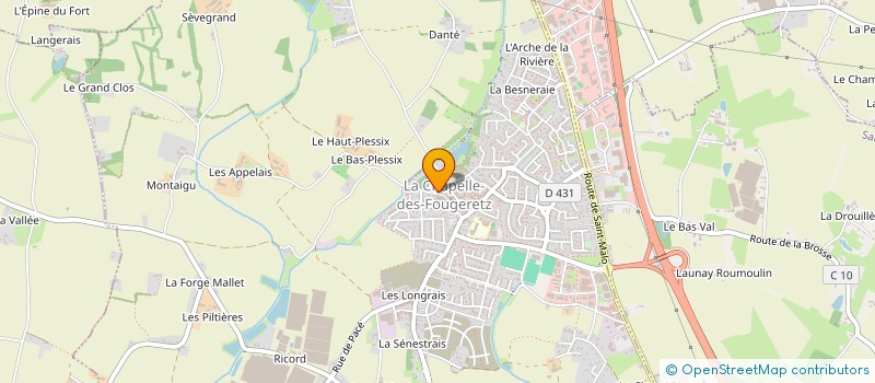 localisation de l'entreprise LDM 35  LA CHAPELLE-DES-FOUGERETZ