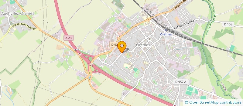 localisation de l'entreprise LDM IMMO  ORCHIES