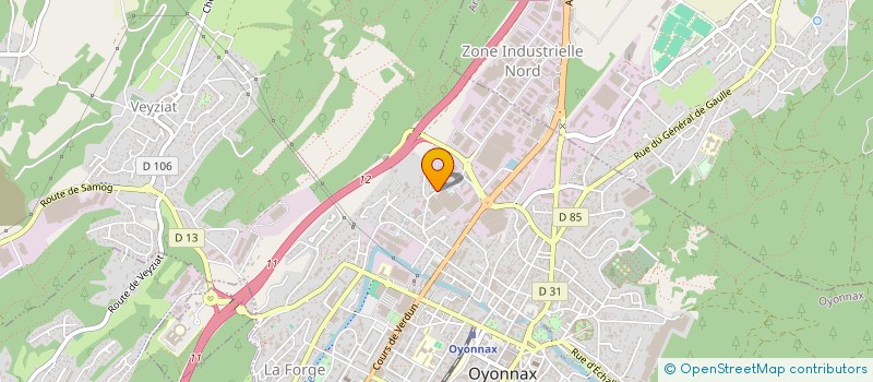 localisation de l'entreprise LDM INVEST à OYONNAX