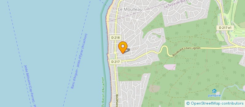 localisation de l'entreprise LDM SERVICES ARCHITECTURE ET TECHNIQUE  LA TESTE-DE-BUCH