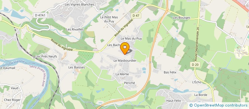 localisation de l'entreprise LDMA  VERNEUIL-SUR-VIENNE