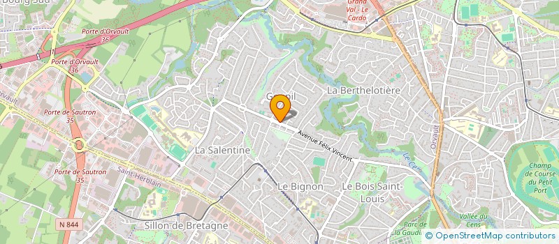 localisation de l'entreprise LDMCI à ORVAULT