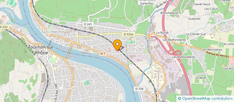 localisation de l'entreprise LDMV  TAIN-L'HERMITAGE