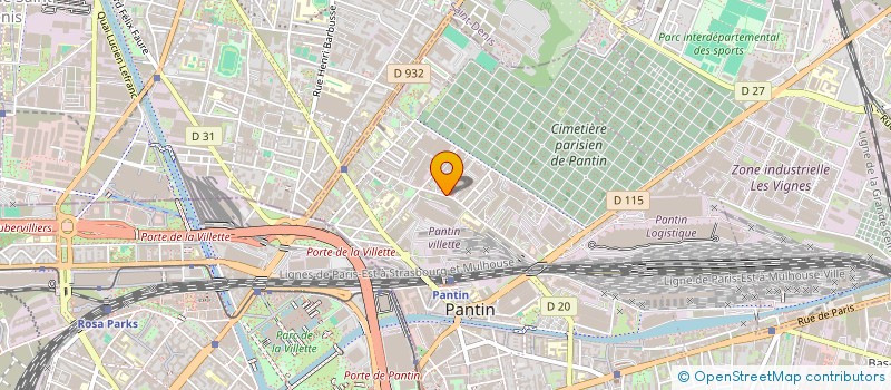 localisation de l'entreprise LDNH  PANTIN