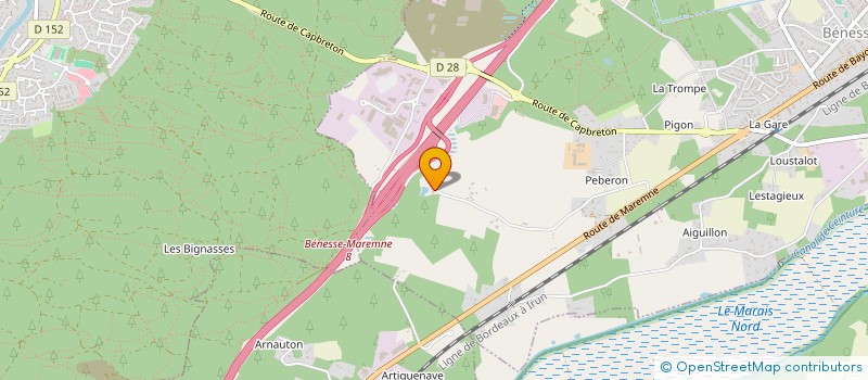 localisation de l'entreprise LDO  BENESSE-MAREMNE