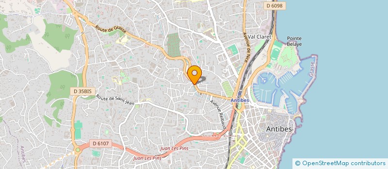 localisation de l'entreprise LDP à ANTIBES