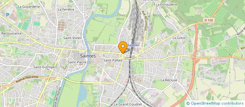 localisation de l'entreprise LDP  SAINTES