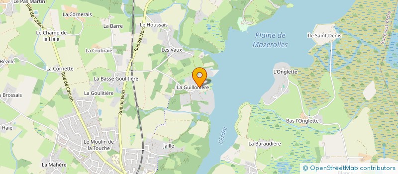 localisation de l'entreprise LDP-CONSTRUCTIONS à SUCE-SUR-ERDRE