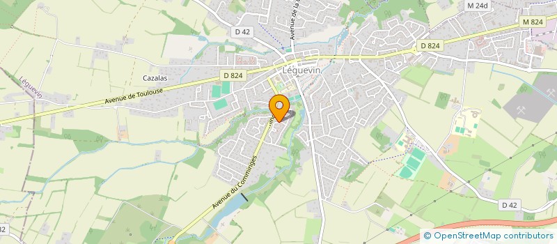 localisation de l'entreprise LDP INVEST  LEGUEVIN