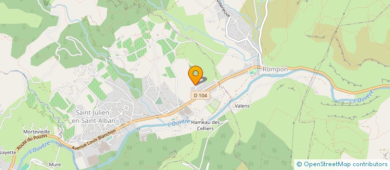 localisation de l'entreprise LDP INVEST  SAINT-JULIEN-EN-SAINT-ALBAN