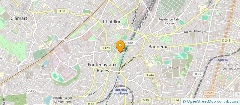 localisation de l'entreprise LDP SERRURIER PRO à FONTENAY-AUX-ROSES
