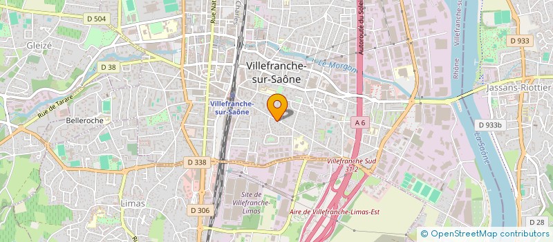 localisation de l'entreprise LDPROG  VILLEFRANCHE-SUR-SAONE