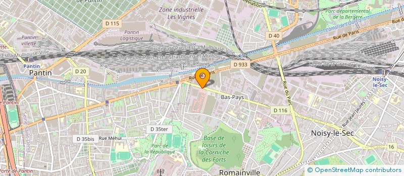 localisation de l'entreprise LDR à ROMAINVILLE